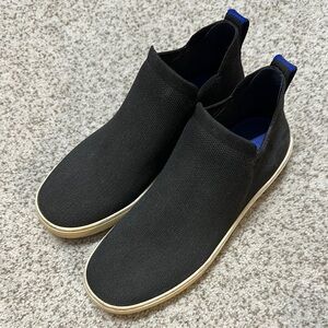 Rothy's Black and Blue Sneakers Sleek Slip-On Design